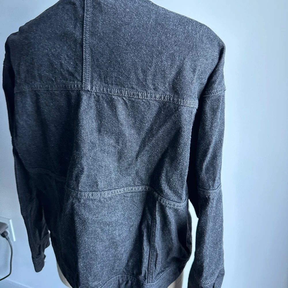 AG Jeans Denim Mock Neck Jacket Size Medium - Picture 6 of 7